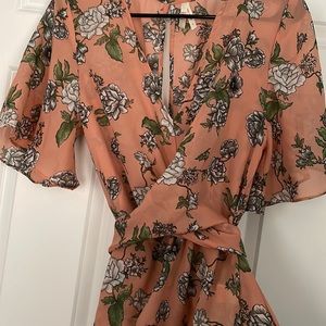 Marshall’s Silk Floral Print Wrap around blouse